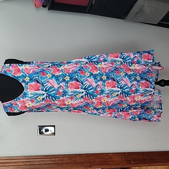 Pre owned Tango Mango Summer Floral Hi/Low Dress - Picture 1 of 8